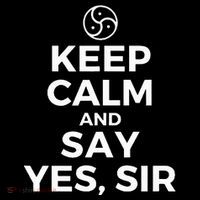 Keep Calm And Say Yes Sir Bdsm Kink Sweatshirt