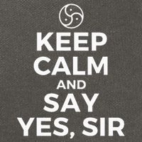 Keep Calm And Say Yes Sir Bdsm Kink Cotton Canvas Backpack