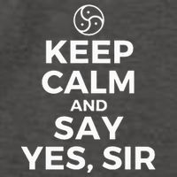 Keep Calm And Say Yes Sir Bdsm Kink Vector Backpack