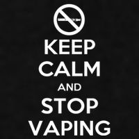 Keep Calm And Stop Vaping Ladies PosiCharge Tri-Blend Wicking Tank
