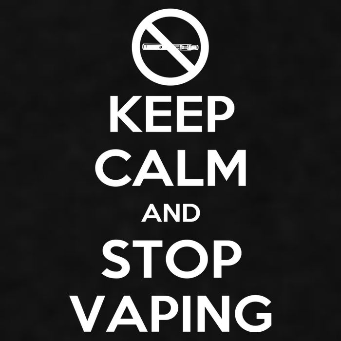 Keep Calm And Stop Vaping Ladies PosiCharge Tri-Blend Wicking Tank