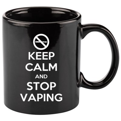 Keep Calm And Stop Vaping 11oz C Handle Ceramic Mug