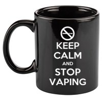 Keep Calm And Stop Vaping 11oz C Handle Ceramic Mug