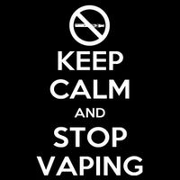 Keep Calm And Stop Vaping Drawstring Bag