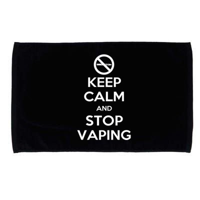 Keep Calm And Stop Vaping Microfiber Hand Towel
