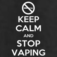 Keep Calm And Stop Vaping Microfiber Hand Towel