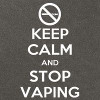 Keep Calm And Stop Vaping Cotton Canvas Backpack