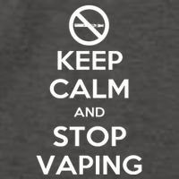 Keep Calm And Stop Vaping Vector Backpack
