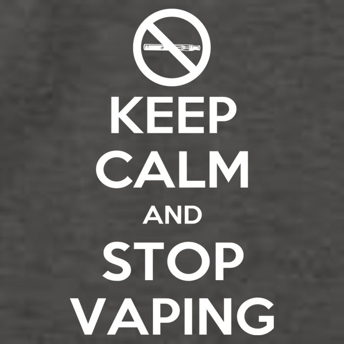 Keep Calm And Stop Vaping Vector Backpack