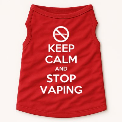Keep Calm And Stop Vaping Doggie Tank