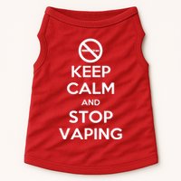 Keep Calm And Stop Vaping Doggie Tank