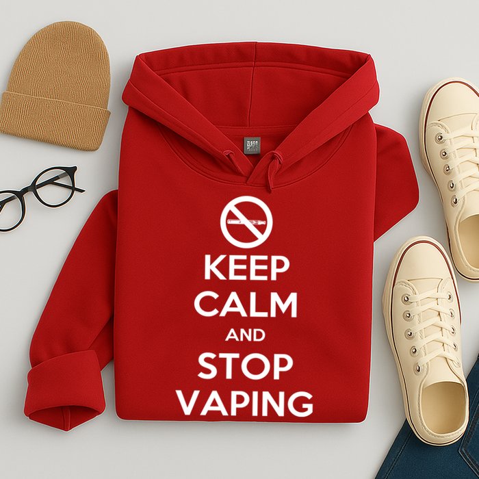 Keep Calm And Stop Vaping Hoodie