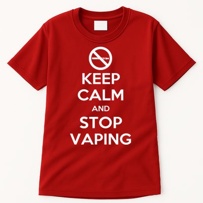 Keep Calm And Stop Vaping Tall T-Shirt