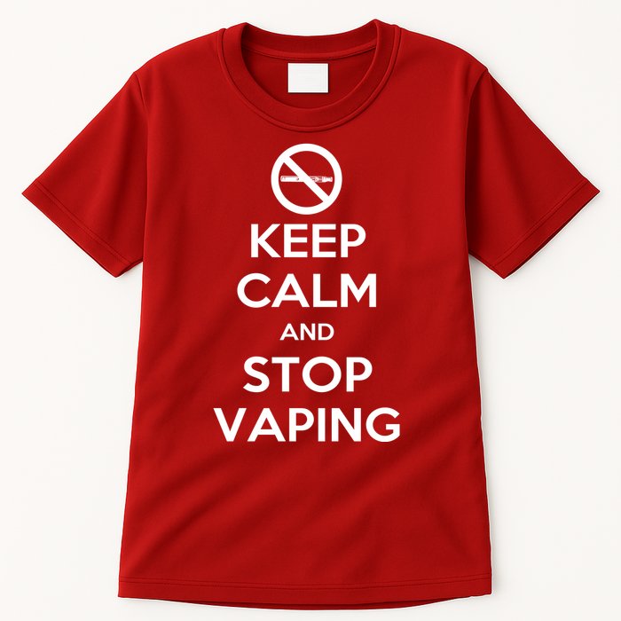 Keep Calm And Stop Vaping Tall T-Shirt