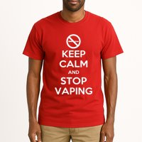 Keep Calm And Stop Vaping Tall T-Shirt