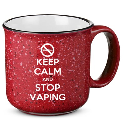 Keep Calm And Stop Vaping 15oz Campfire Ceramic Mug