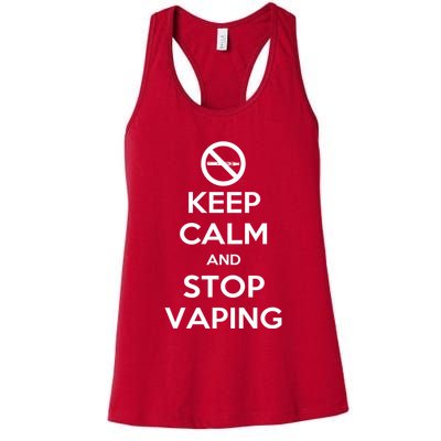 Keep Calm And Stop Vaping Womens Tank Top