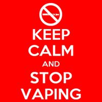 Keep Calm And Stop Vaping Baby Bodysuit
