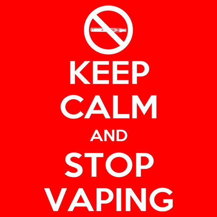 Keep Calm And Stop Vaping Baby Bodysuit