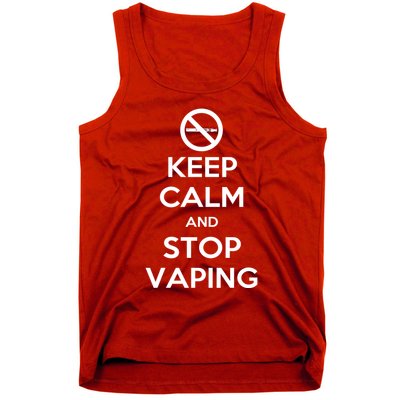 Keep Calm And Stop Vaping Tank Top