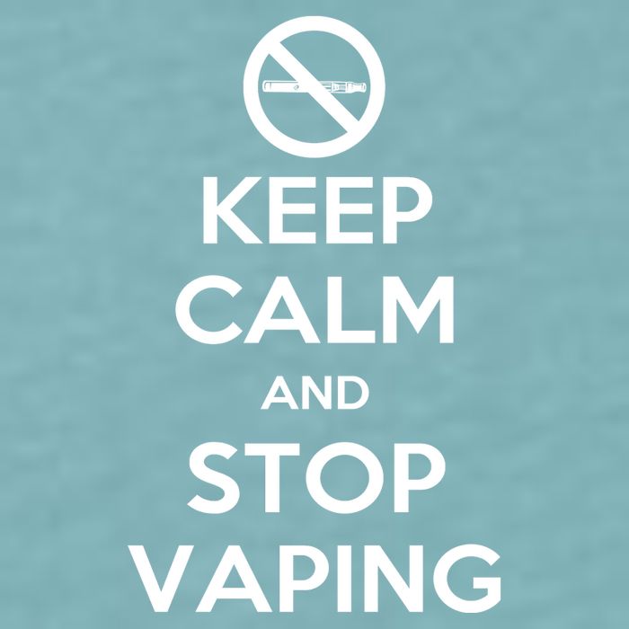 Keep Calm And Stop Vaping Sueded Cloud Jersey T-Shirt