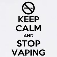 Keep Calm And Stop Vaping Garment-Dyed Sweatshirt