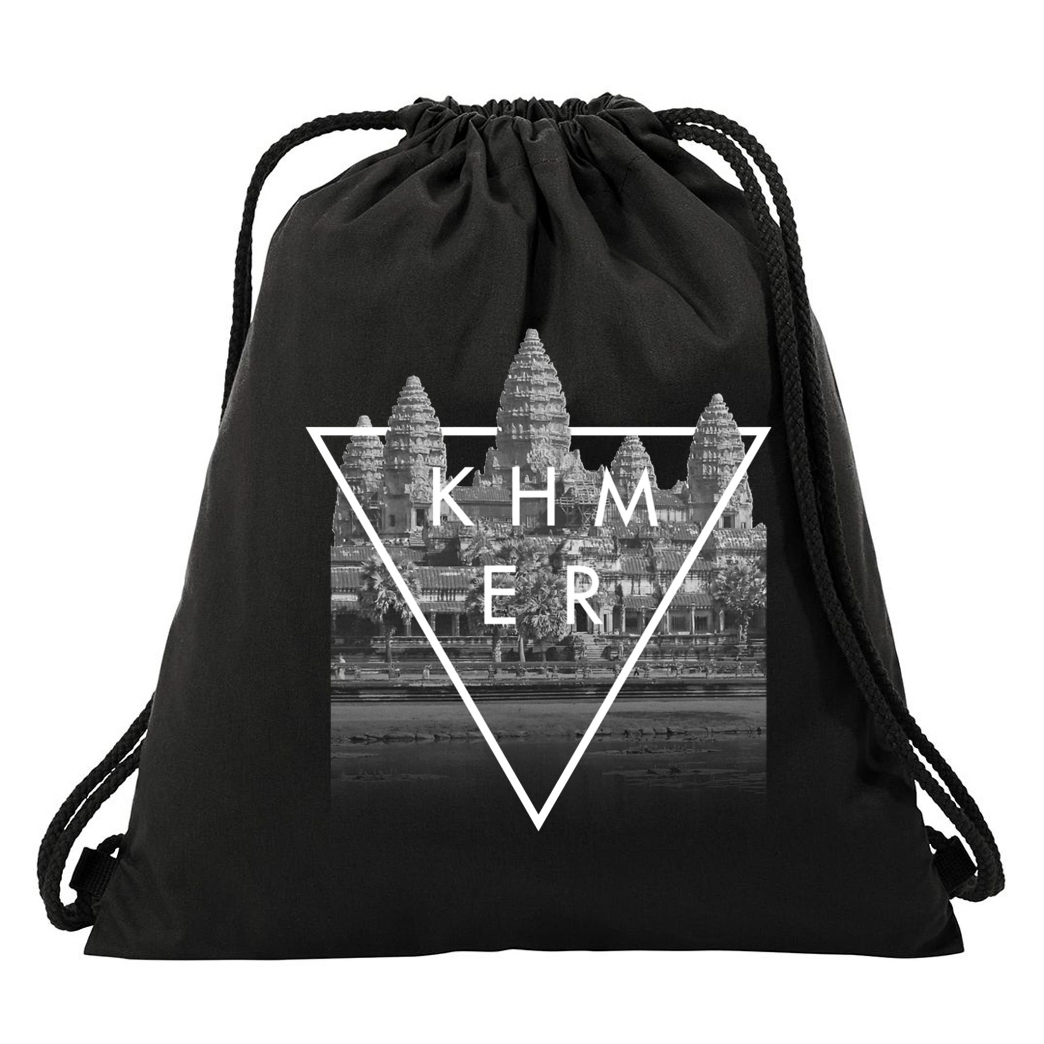 Khmer Cambodian Aesthetic Angkor Wat Gift Drawstring Bag