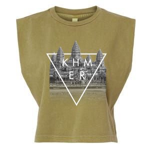 Khmer Cambodian Aesthetic Angkor Wat Gift Garment-Dyed Women's Muscle Tee