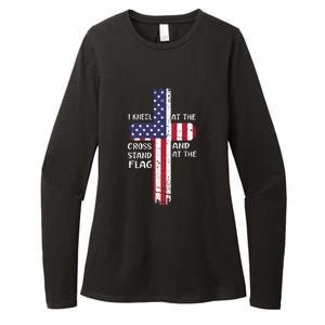 Kneel Cross At The Cross Memorial Day Womens CVC Long Sleeve Shirt