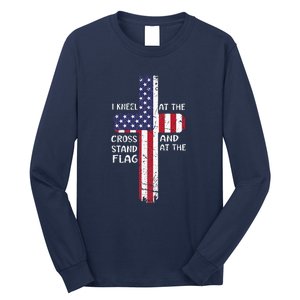 Kneel Cross At The Cross Memorial Day Long Sleeve Shirt