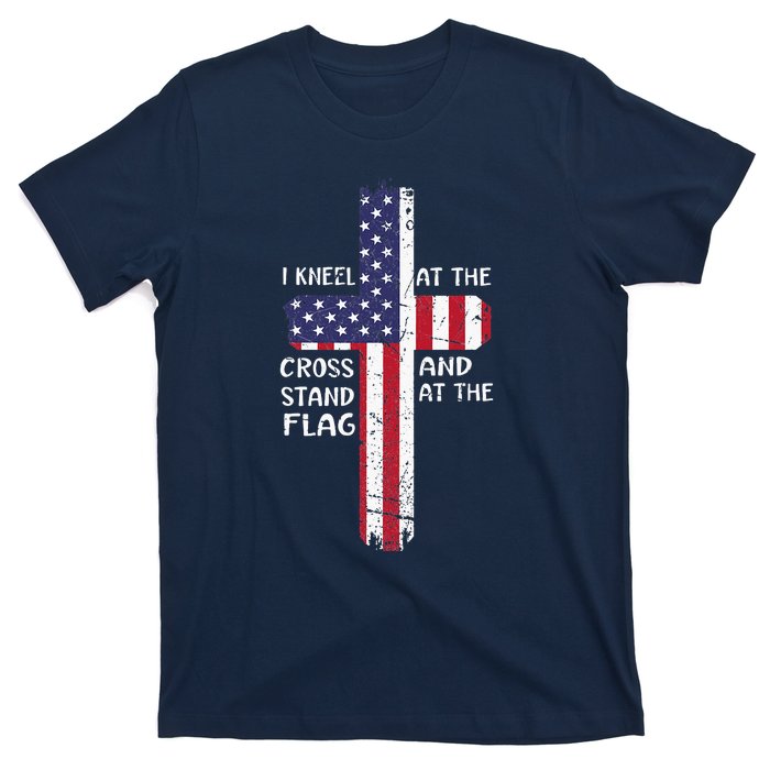 Kneel Cross At The Cross Memorial Day T-Shirt