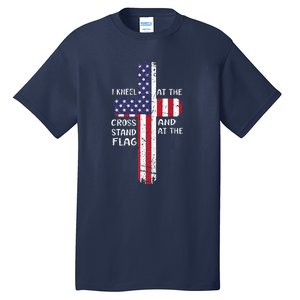 Kneel Cross At The Cross Memorial Day Tall T-Shirt