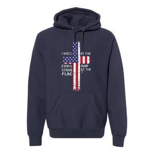 Kneel Cross At The Cross Memorial Day Premium Hoodie