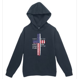 Kneel Cross At The Cross Memorial Day Urban Pullover Hoodie