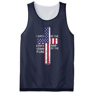 Kneel Cross At The Cross Memorial Day Mesh Reversible Basketball Jersey Tank