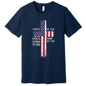 Kneel Cross At The Cross Memorial Day Premium T-Shirt