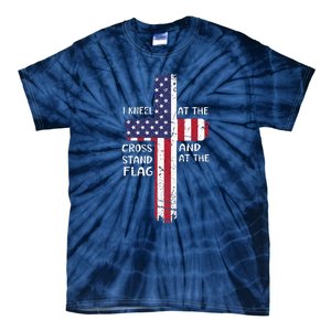 Kneel Cross At The Cross Memorial Day Tie-Dye T-Shirt