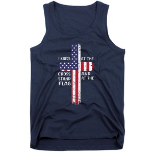 Kneel Cross At The Cross Memorial Day Tank Top