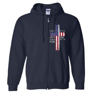 Kneel Cross At The Cross Memorial Day Full Zip Hoodie