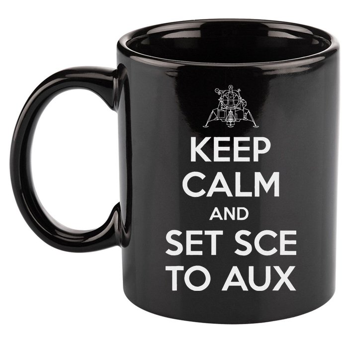 Keep Calm And Set Sce To Aux 11oz C Handle Ceramic Mug