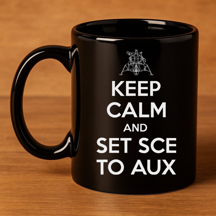 Keep Calm And Set Sce To Aux 11oz C Handle Ceramic Mug