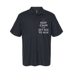 Keep Calm And Set Sce To Aux Softstyle Adult Sport Polo