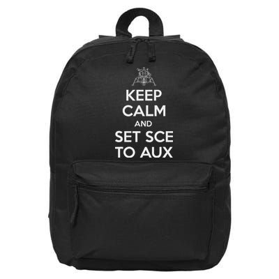 Keep Calm And Set Sce To Aux 16 in Basic Backpack