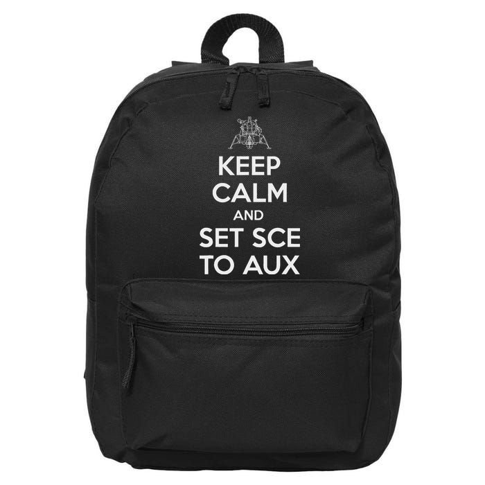 Keep Calm And Set Sce To Aux 16 in Basic Backpack