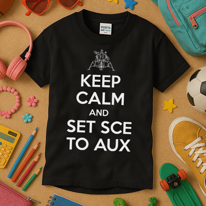 Keep Calm And Set Sce To Aux Kids T-Shirt