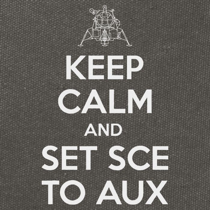 Keep Calm And Set Sce To Aux Cotton Canvas Backpack