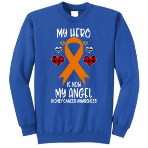 Kidney Cancer Awareness Remembrance Hero Is Now My Angel Gift Sweatshirt