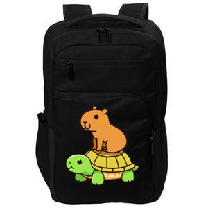 Kawaii Capybara And Turtle Backpack Impact Tech Backpack