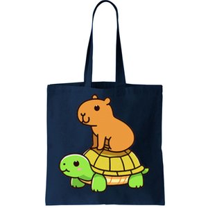 Kawaii Capybara And Turtle Backpack Tote Bag