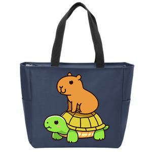 Kawaii Capybara And Turtle Backpack Zip Tote Bag